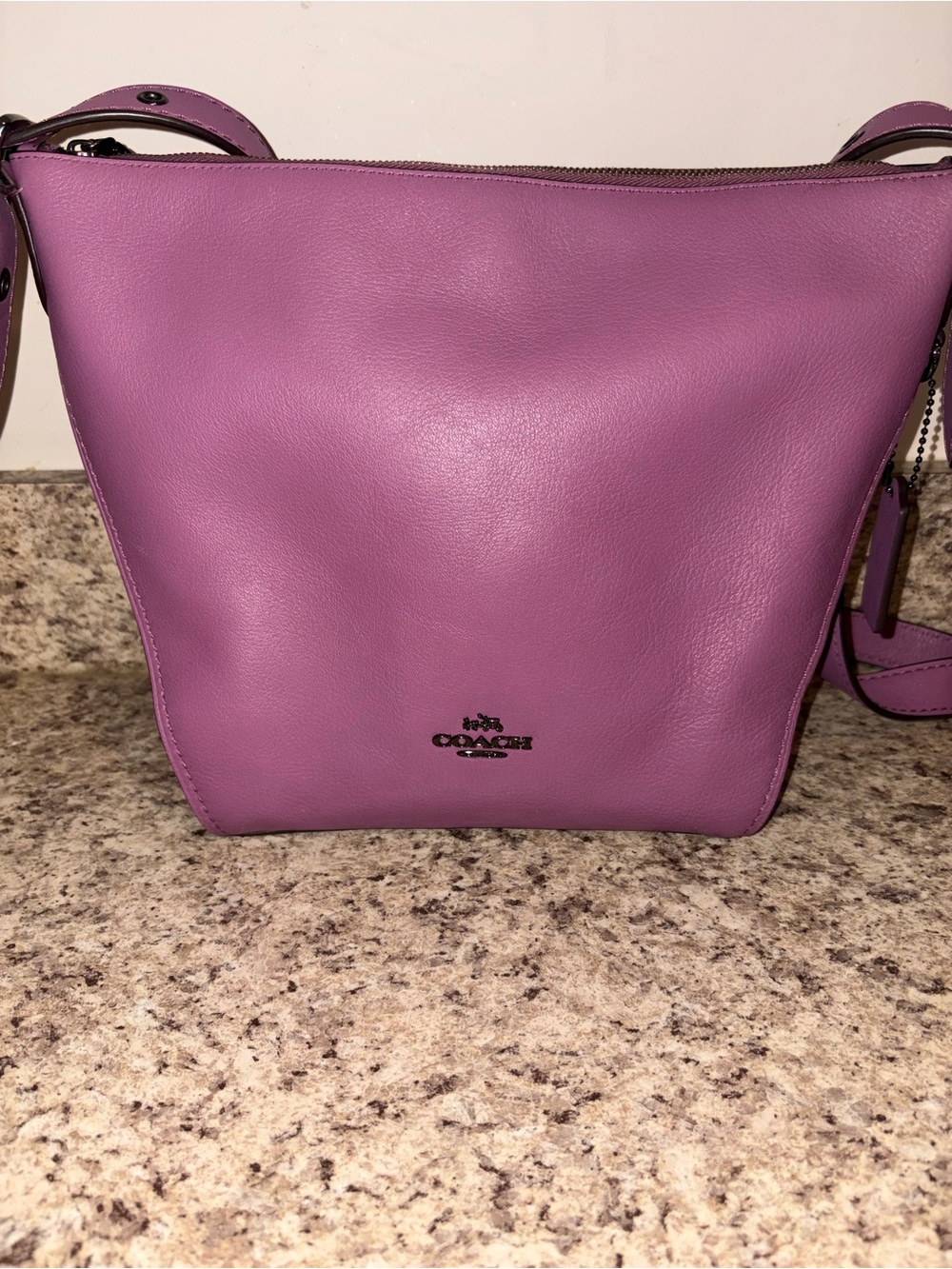 Coach Leather Crossbody Bag in Pink